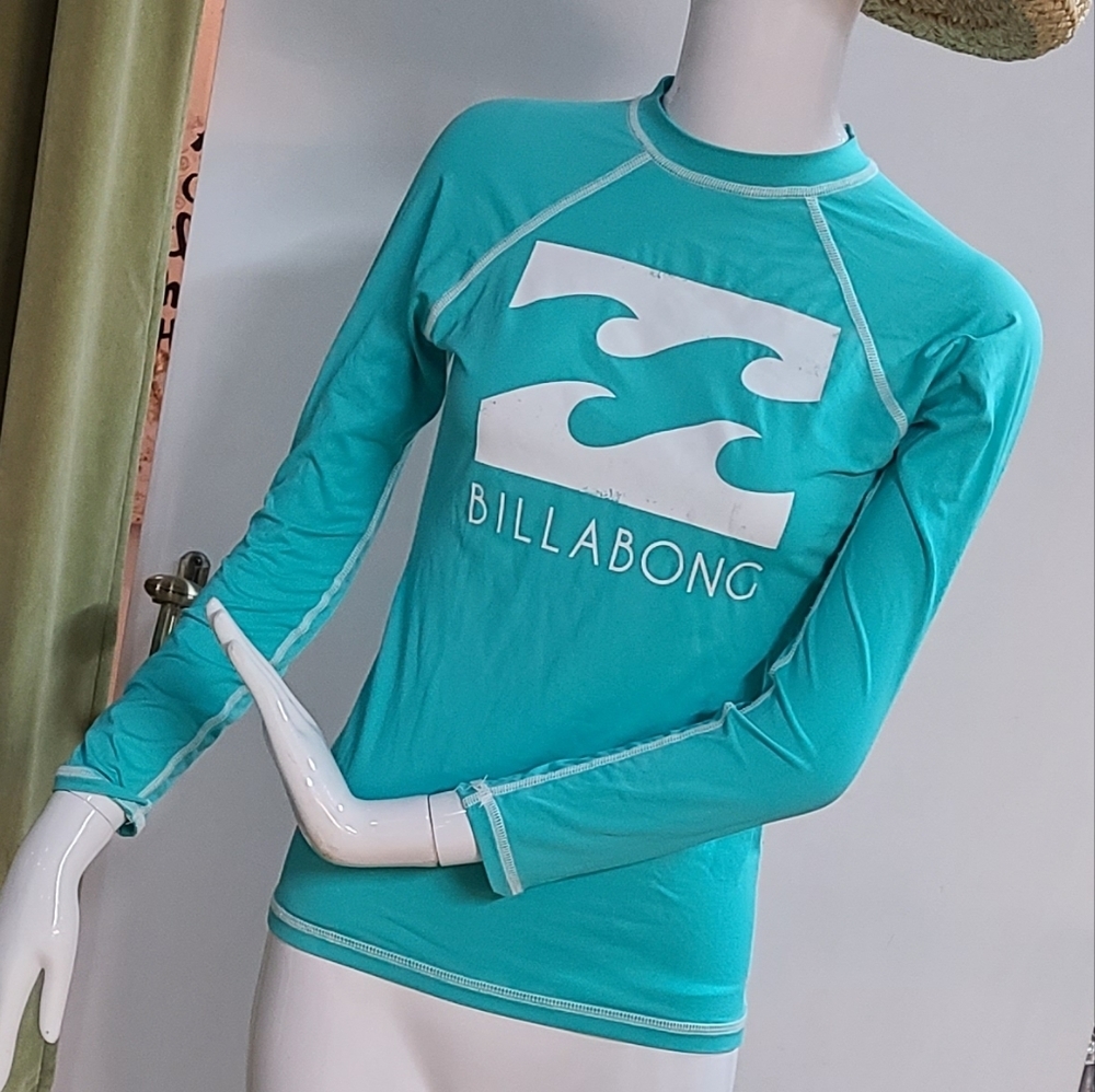 Billabong Nylon Spandex Water Top Size Medium